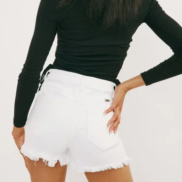 KAN CAN-HAZEL HIGH RISE SHORTS - Picture 7 of 8